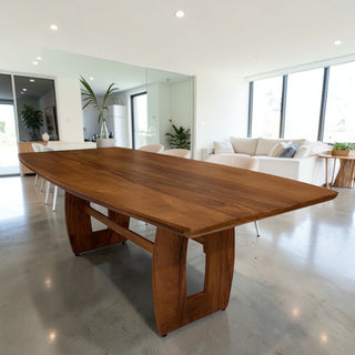 Mesa de Comedor Dinamarca 8P 2.20M Rosa Morada Tabla 1"