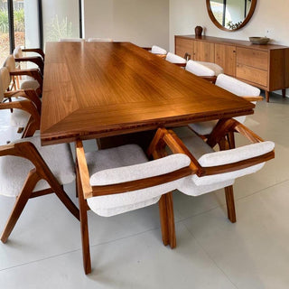 Mesa de Comedor Yakarta 12P Chapa Nogal